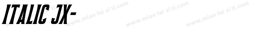 Italic JX字体转换